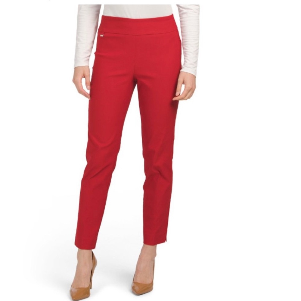 COUNTERPARTS TUMMY TUCK Women's Red Slim Fit Pants 14